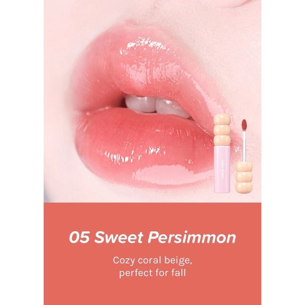 Colorgram Fruity Glass Tint 05 Sweet Persimmon Lip Tint 3g 0.1oz Korea‎ NIB